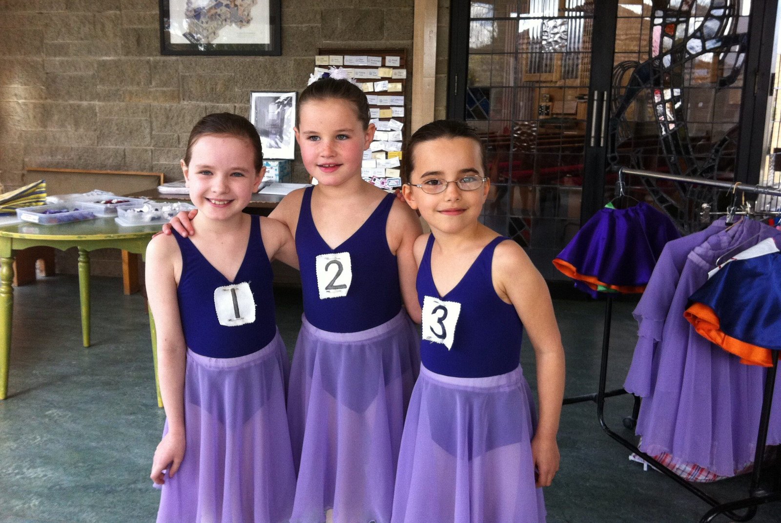 three cute girls
