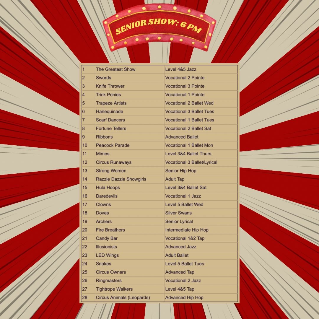 senior run orders