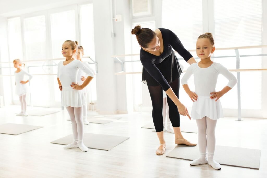 ballet kids and instructor